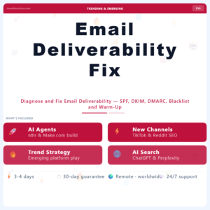 Email Deliverability Fix – Professional Digital Service | The Soft Solution