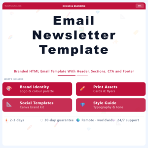 Email Newsletter Template Design – Professional Digital Service | The Soft Solution