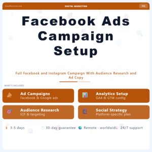 Facebook Ads Campaign Setup – Professional Digital Service | The Soft Solution
