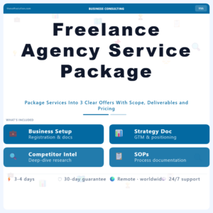 Freelance Agency Service Package Design – Professional Digital Service | The Soft Solution