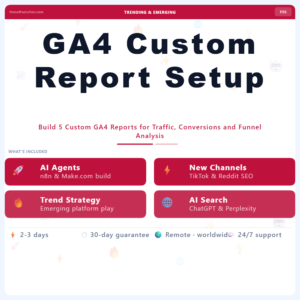 GA4 Custom Report Setup – Professional Digital Service | The Soft Solution
