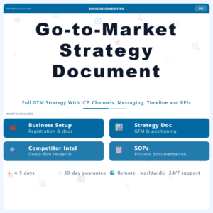 Go-to-Market Strategy Document – Professional Digital Service | The Soft Solution