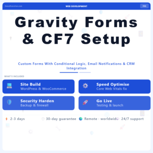 Gravity Forms & CF7 Setup – Professional Digital Service | The Soft Solution