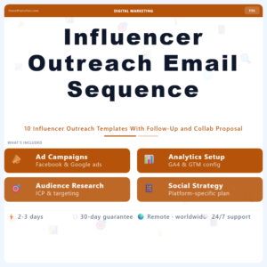 Influencer Outreach Email Sequence – Professional Digital Service | The Soft Solution