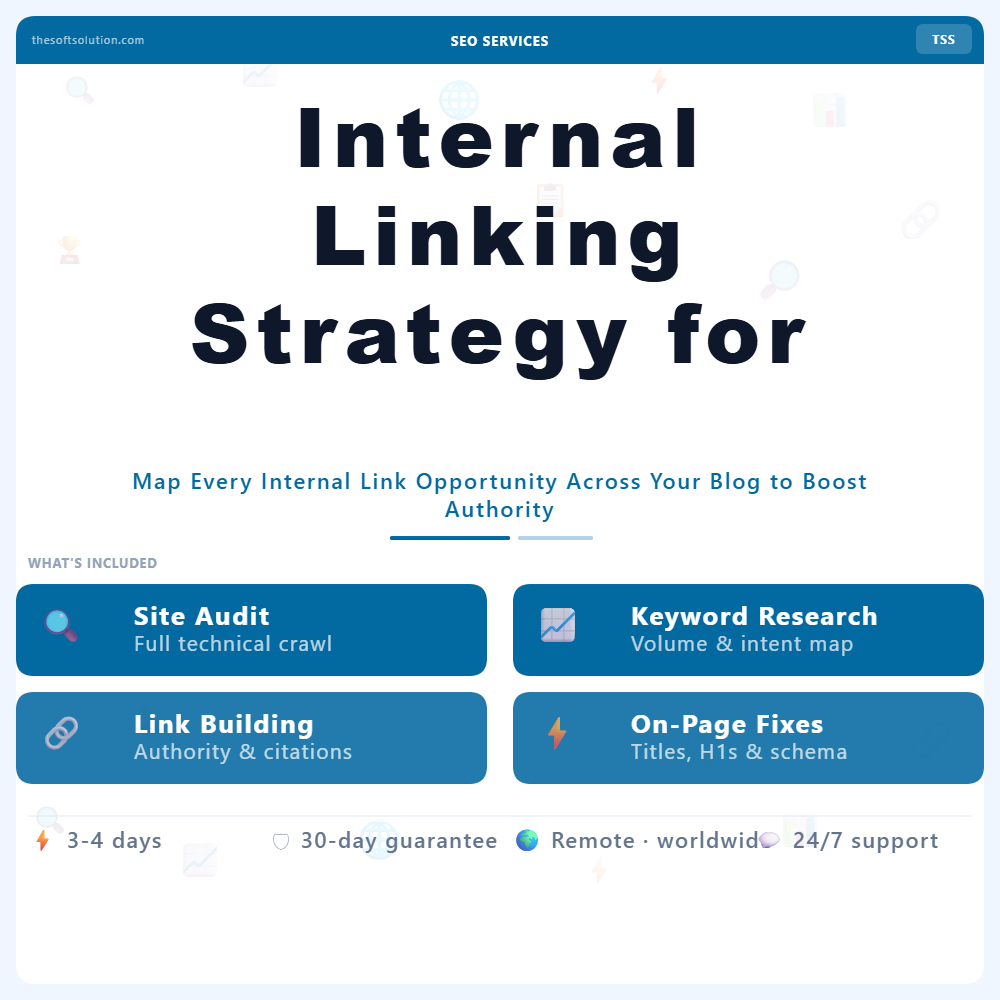 Internal Linking Strategy for Blog – Professional Digital Service | The Soft Solution
