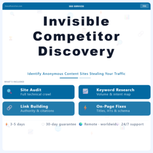 Invisible Competitor Discovery Report – Professional Digital Service | The Soft Solution