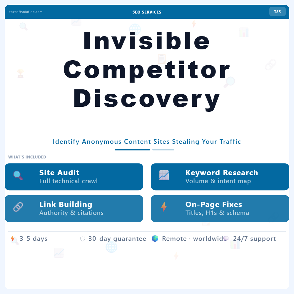Invisible Competitor Discovery Report – Professional Digital Service | The Soft Solution