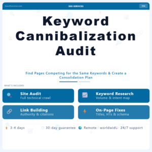 Keyword Cannibalization Audit – Professional Digital Service | The Soft Solution