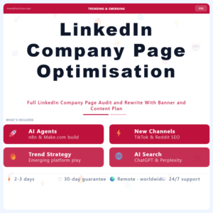LinkedIn Company Page Optimisation – Professional Digital Service | The Soft Solution
