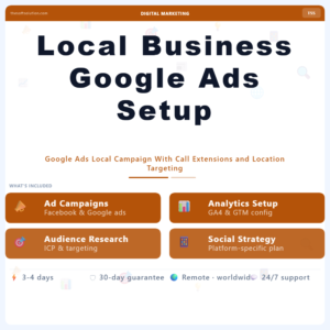 Local Business Google Ads Setup – Professional Digital Service | The Soft Solution