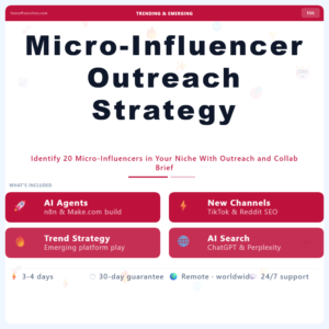 Micro-Influencer Outreach Strategy – Professional Digital Service | The Soft Solution