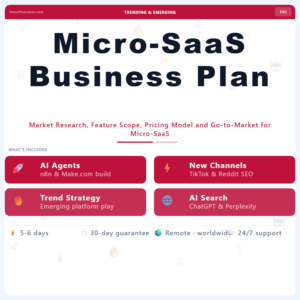Micro-SaaS Business Plan – Professional Digital Service | The Soft Solution