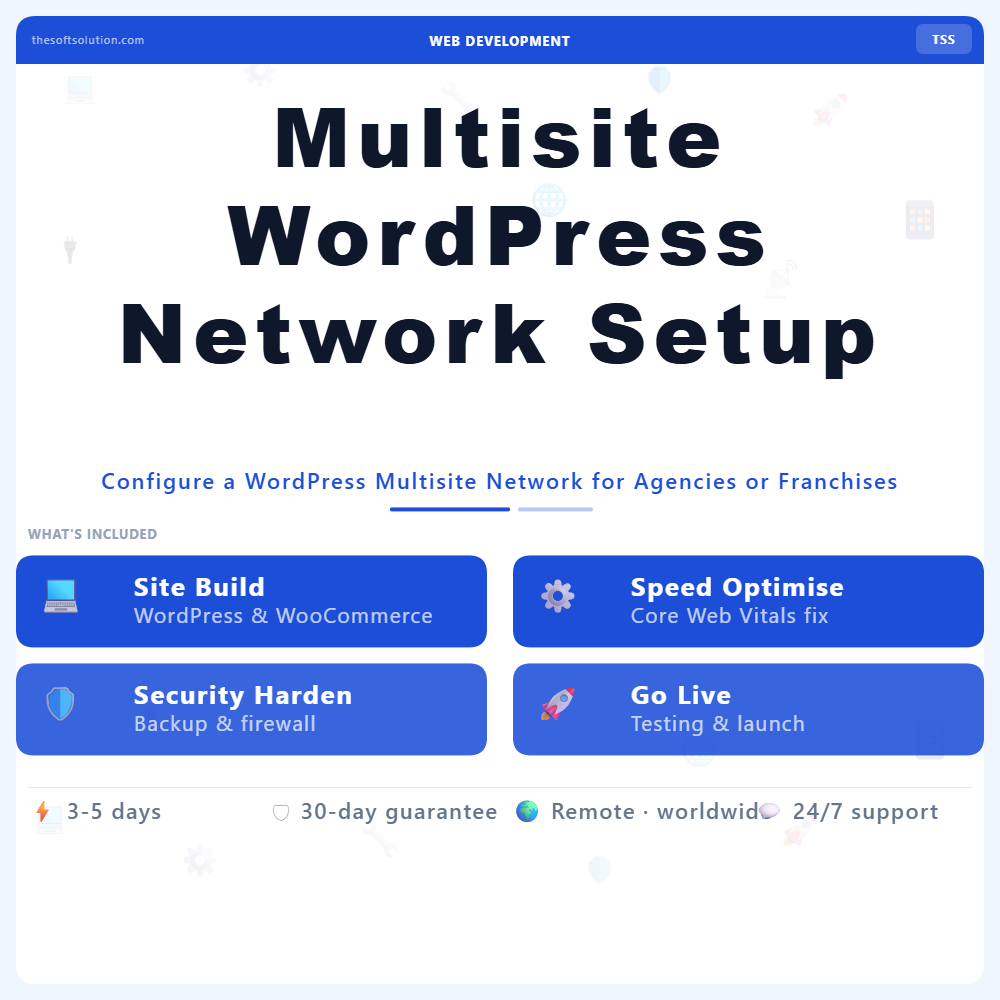 Multisite WordPress Network Setup – Professional Digital Service | The Soft Solution