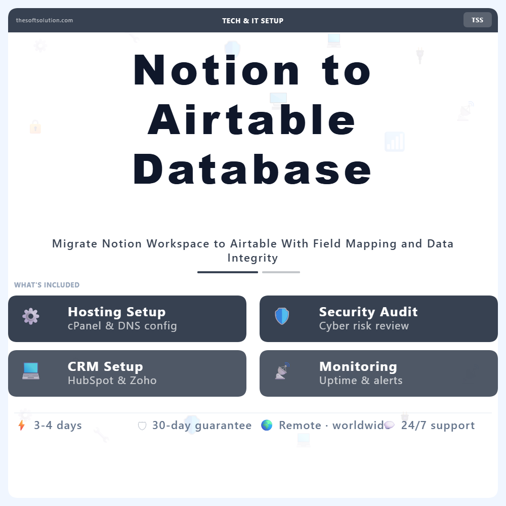 Notion to Airtable Database Migration – Professional Digital Service | The Soft Solution