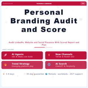 Personal Branding Audit and Score – Professional Digital Service | The Soft Solution