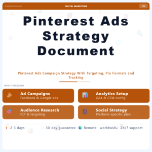 Pinterest Ads Strategy Document – Professional Digital Service | The Soft Solution