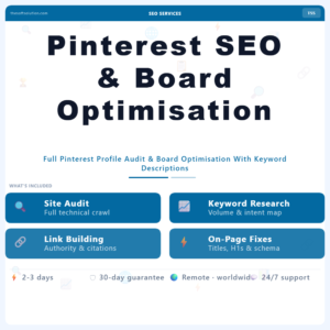 Pinterest SEO & Board Optimisation – Professional Digital Service | The Soft Solution