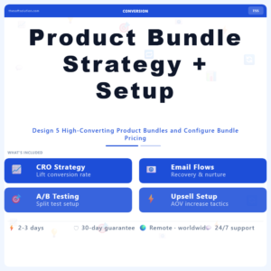 Product Bundle Strategy + Setup – Professional Digital Service | The Soft Solution