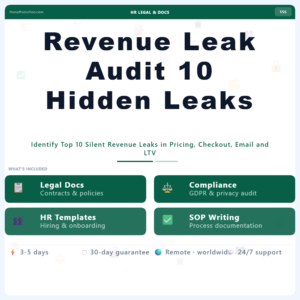 Revenue Leak Audit 10 Hidden Leaks – Professional Digital Service | The Soft Solution
