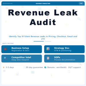 Revenue Leak Audit – Professional Digital Service | The Soft Solution