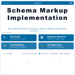 Schema Markup Implementation – Professional Digital Service | The Soft Solution