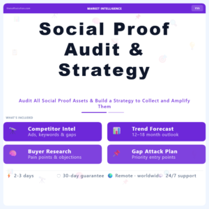 Social Proof Audit & Strategy – Professional Digital Service | The Soft Solution
