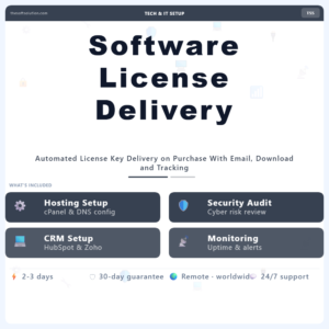 Software License Delivery Automation – Professional Digital Service | The Soft Solution