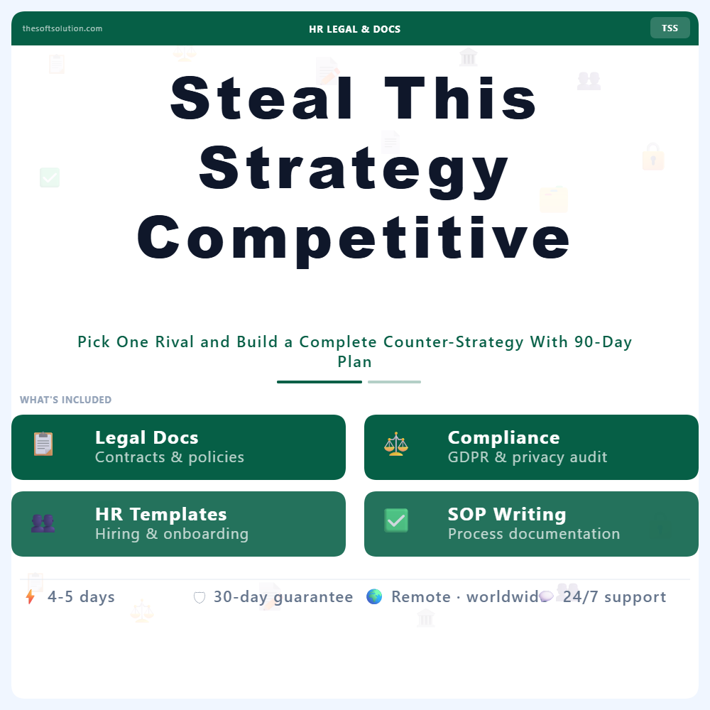Steal This Strategy Competitive Takedown – Professional Digital Service | The Soft Solution