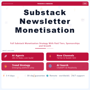 Substack Newsletter Monetisation Plan – Professional Digital Service | The Soft Solution