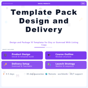 Template Pack Design and Delivery System – Professional Digital Service | The Soft Solution