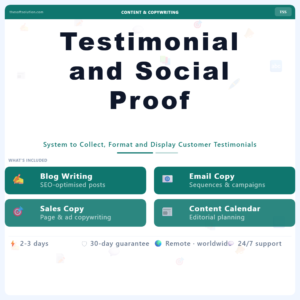 Testimonial and Social Proof Collection System – Professional Digital Service | The Soft Solution