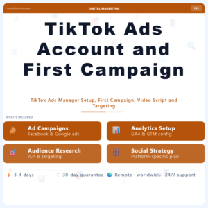 TikTok Ads Account and First Campaign – Professional Digital Service | The Soft Solution