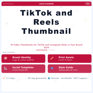 TikTok and Reels Thumbnail Pack – Professional Digital Service | The Soft Solution