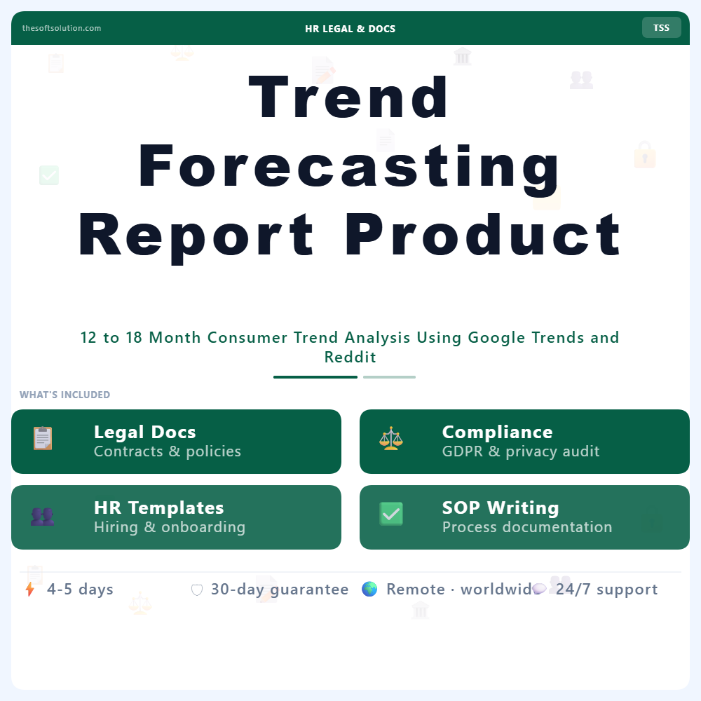 Trend Forecasting Report Product Niche – Professional Digital Service | The Soft Solution