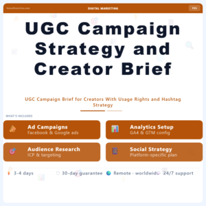 UGC Campaign Strategy and Creator Brief – Professional Digital Service | The Soft Solution