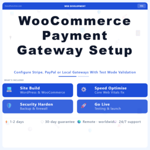 WooCommerce Payment Gateway Setup – Professional Digital Service | The Soft Solution