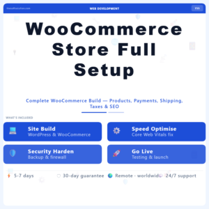 WooCommerce Store Full Setup – Professional Digital Service | The Soft Solution