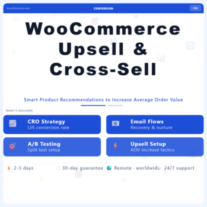 WooCommerce Upsell & Cross-Sell Setup – Professional Digital Service | The Soft Solution