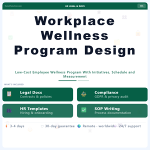 Workplace Wellness Program Design – Professional Digital Service | The Soft Solution