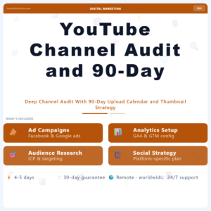 YouTube Channel Audit and 90-Day Roadmap – Professional Digital Service | The Soft Solution